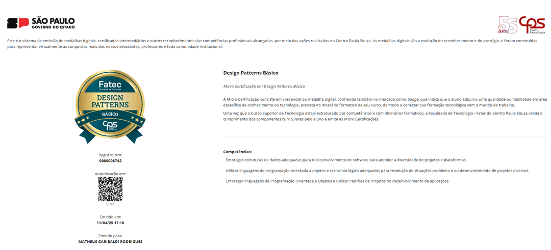 Certificação Intermediária: Design Patterns Básico