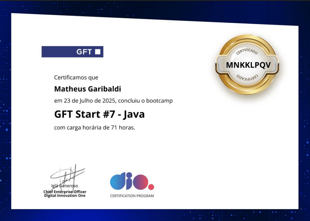 GFT Start #7 - Java